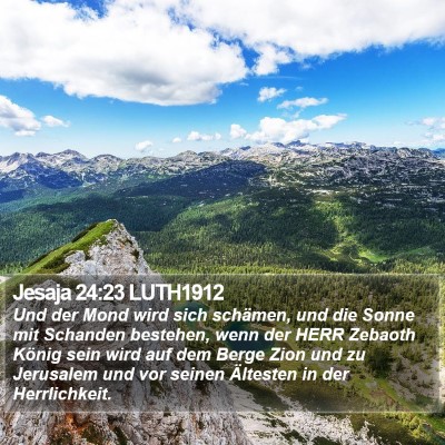 Jesaja 24:23 LUTH1912 Bible Verse Image