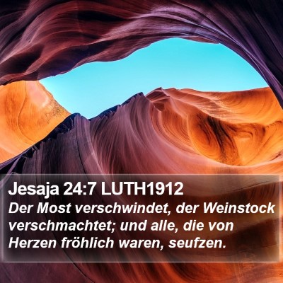 Jesaja 24:7 LUTH1912 Bible Verse Image