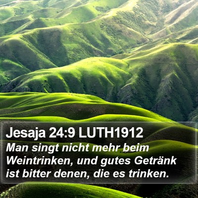 Jesaja 24:9 LUTH1912 Bible Verse Image