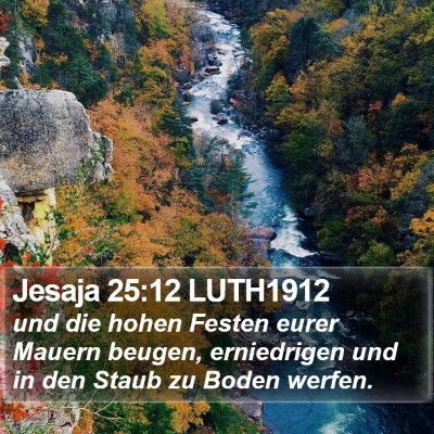 Jesaja 25:12 LUTH1912 Bible Verse Image