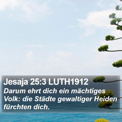 Jesaja 25:3 LUTH1912 Bible Verse Image