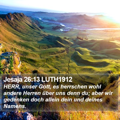 Jesaja 26:13 LUTH1912 Bible Verse Image