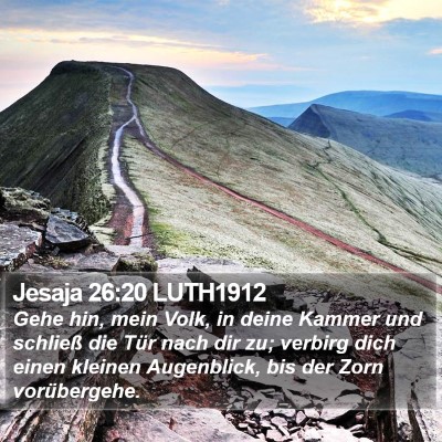 Jesaja 26:20 LUTH1912 Bible Verse Image