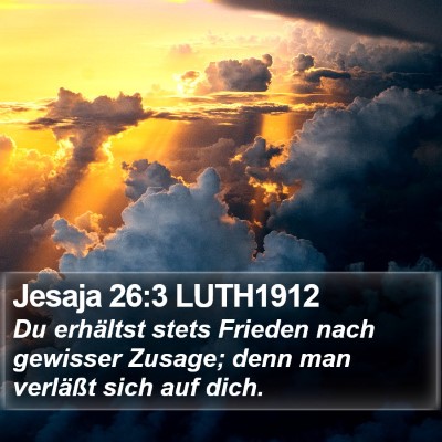 Jesaja 26:3 LUTH1912 Bible Verse Image