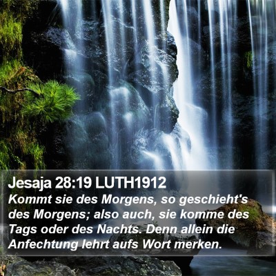 Jesaja 28:19 LUTH1912 Bible Verse Image