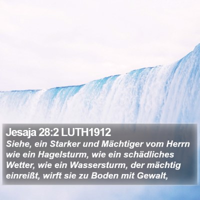 Jesaja 28:2 LUTH1912 Bible Verse Image