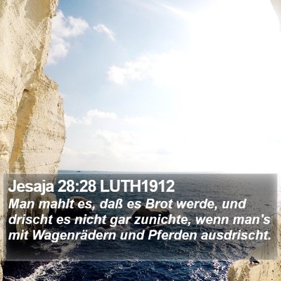Jesaja 28:28 LUTH1912 Bible Verse Image
