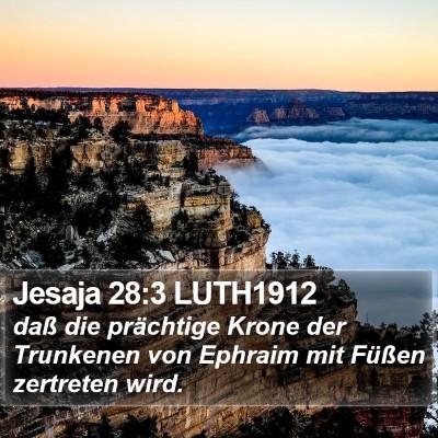 Jesaja 28:3 LUTH1912 Bible Verse Image