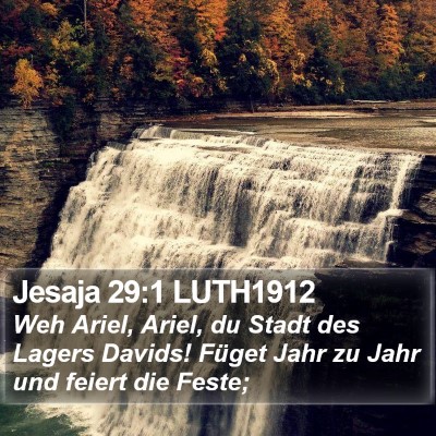 Jesaja 29:1 LUTH1912 Bible Verse Image