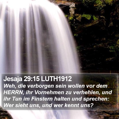 Jesaja 29:15 LUTH1912 Bible Verse Image