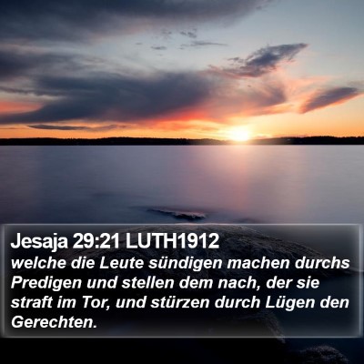 Jesaja 29:21 LUTH1912 Bible Verse Image