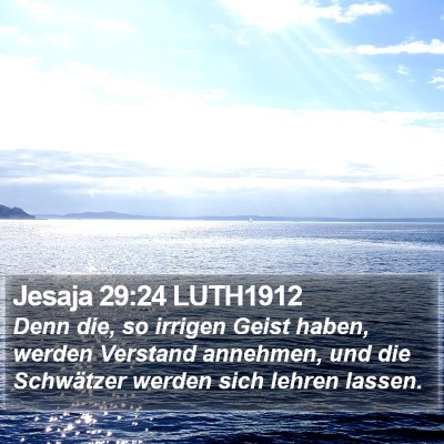 Jesaja 29:24 LUTH1912 Bible Verse Image