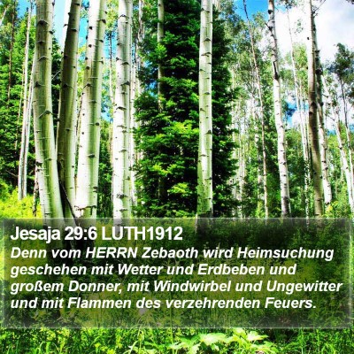 Jesaja 29:6 LUTH1912 Bible Verse Image