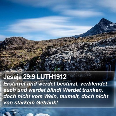 Jesaja 29:9 LUTH1912 Bible Verse Image