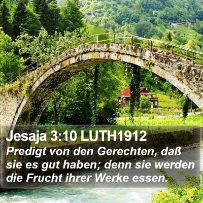 Jesaja 3:10 LUTH1912 Bible Verse Image