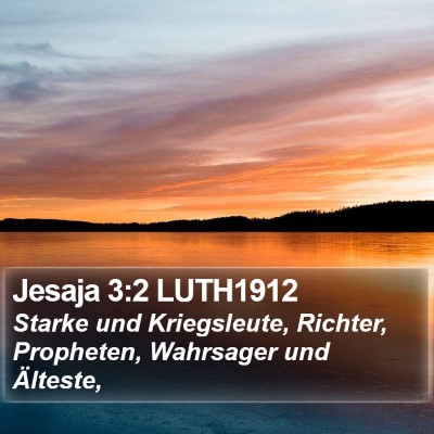 Jesaja 3:2 LUTH1912 Bible Verse Image
