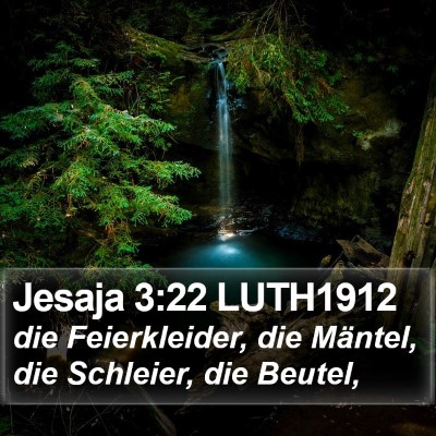 Jesaja 3:22 LUTH1912 Bible Verse Image