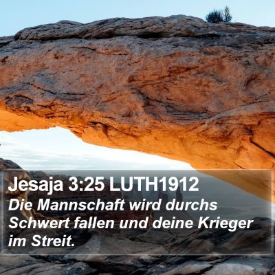 Jesaja 3:25 LUTH1912 Bible Verse Image