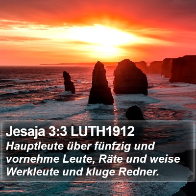 Jesaja 3:3 LUTH1912 Bible Verse Image