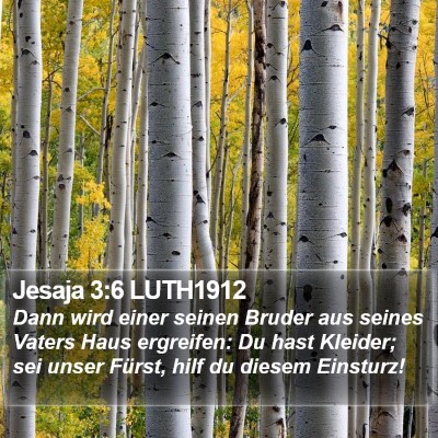 Jesaja 3:6 LUTH1912 Bible Verse Image