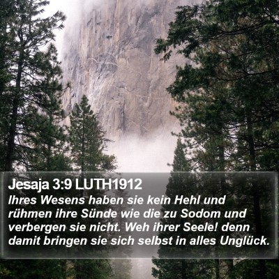 Jesaja 3:9 LUTH1912 Bible Verse Image