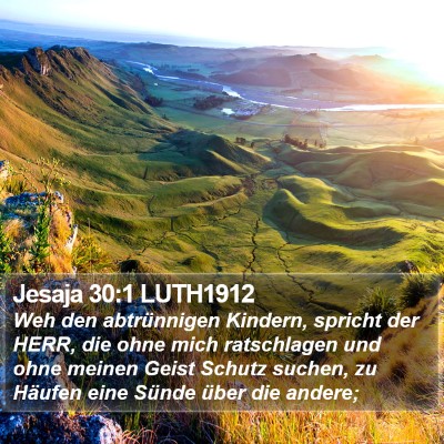 Jesaja 30:1 LUTH1912 Bible Verse Image