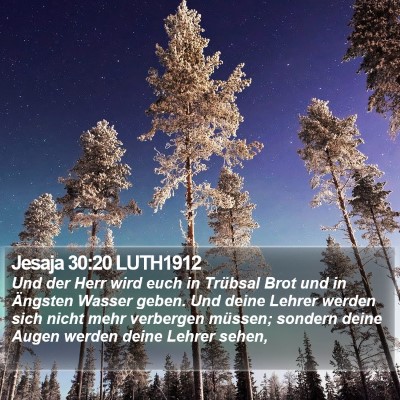 Jesaja 30:20 LUTH1912 Bible Verse Image