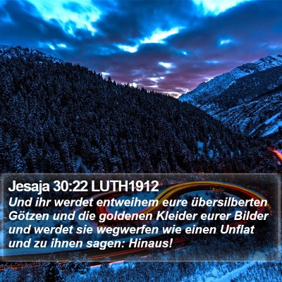 Jesaja 30:22 LUTH1912 Bible Verse Image