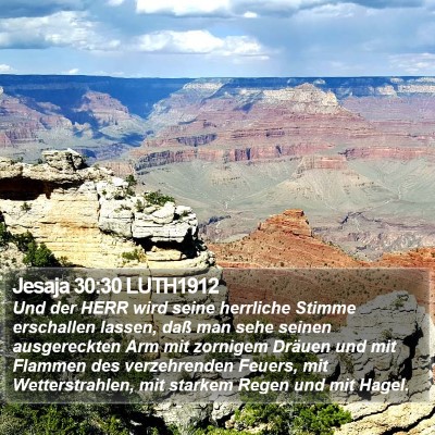 Jesaja 30:30 LUTH1912 Bible Verse Image