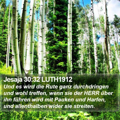 Jesaja 30:32 LUTH1912 Bible Verse Image