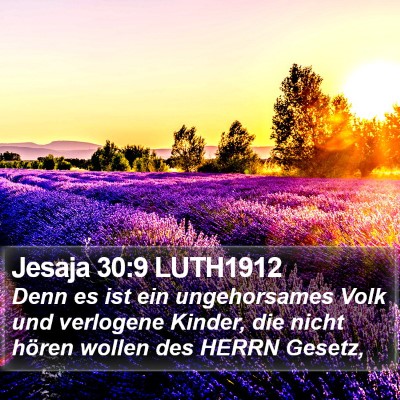 Jesaja 30:9 LUTH1912 Bible Verse Image