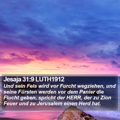 Jesaja 31:9 LUTH1912 Bible Verse Image
