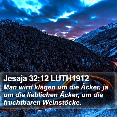 Jesaja 32:12 LUTH1912 Bible Verse Image