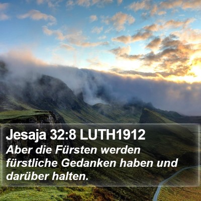Jesaja 32:8 LUTH1912 Bible Verse Image