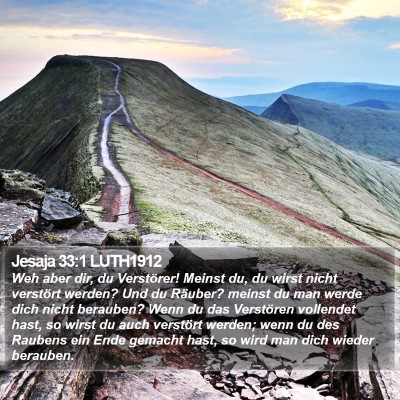 Jesaja 33:1 LUTH1912 Bible Verse Image