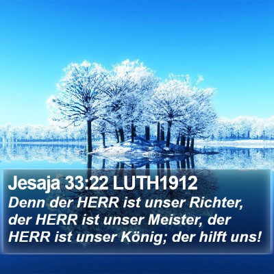 Jesaja 33:22 LUTH1912 Bible Verse Image
