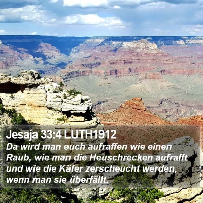 Jesaja 33:4 LUTH1912 Bible Verse Image