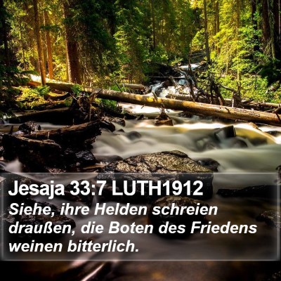 Jesaja 33:7 LUTH1912 Bible Verse Image