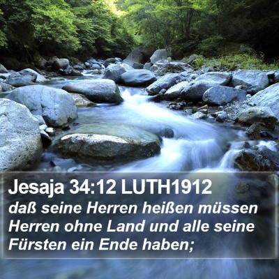 Jesaja 34:12 LUTH1912 Bible Verse Image