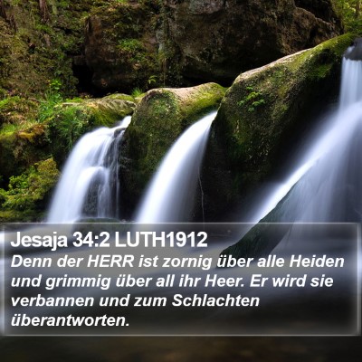 Jesaja 34:2 LUTH1912 Bible Verse Image