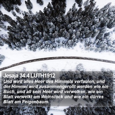 Jesaja 34:4 LUTH1912 Bible Verse Image