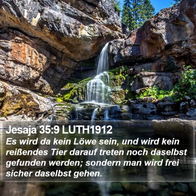 Jesaja 35:9 LUTH1912 Bible Verse Image