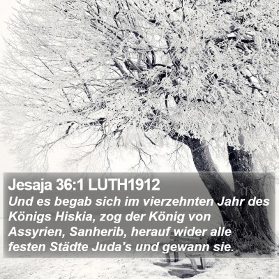 Jesaja 36:1 LUTH1912 Bible Verse Image