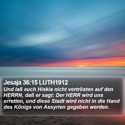 Jesaja 36:15 LUTH1912 Bible Verse Image