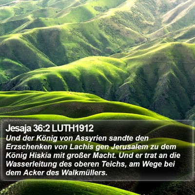 Jesaja 36:2 LUTH1912 Bible Verse Image
