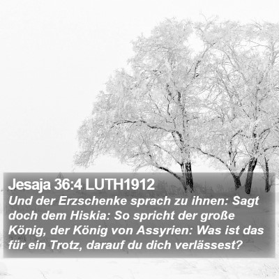 Jesaja 36:4 LUTH1912 Bible Verse Image