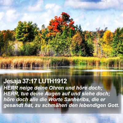 Jesaja 37:17 LUTH1912 Bible Verse Image