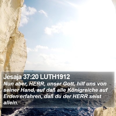 Jesaja 37:20 LUTH1912 Bible Verse Image