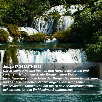 Jesaja 37:24 LUTH1912 Bible Verse Image