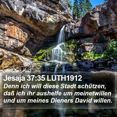 Jesaja 37:35 LUTH1912 Bible Verse Image
